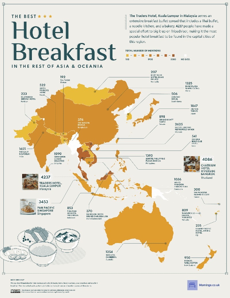 Khách sạn Hà Nội đứng thứ tư trong 10 khách sạn phục vụ bữa sáng ngon nhất khu vực châu Á và châu Đại dương. (Nguồn ảnh: nhandan.vn)